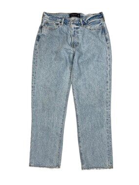 Abercrombie & Fitch Mens Loose Fit Rigid Light Wash Denim Jeans 31x30